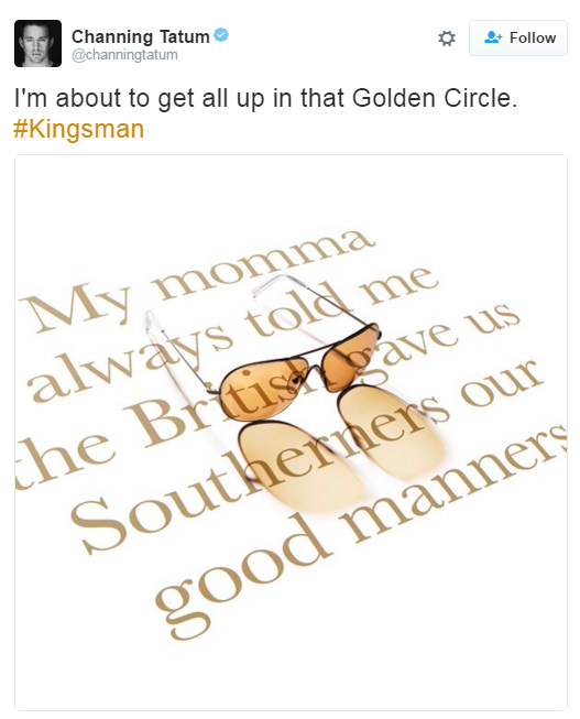 Channing Tatum joins Kingsman 2 The Golden Circle