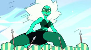Malachite having the time of her life with wanton watermelon violence.