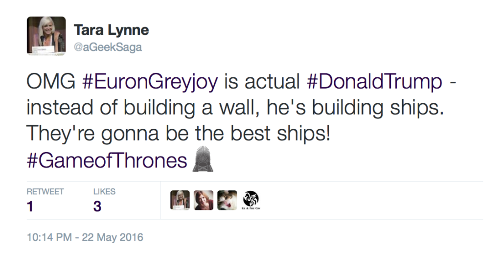 Game of Thrones Season 6 Euron Trump Euron Greyjoy