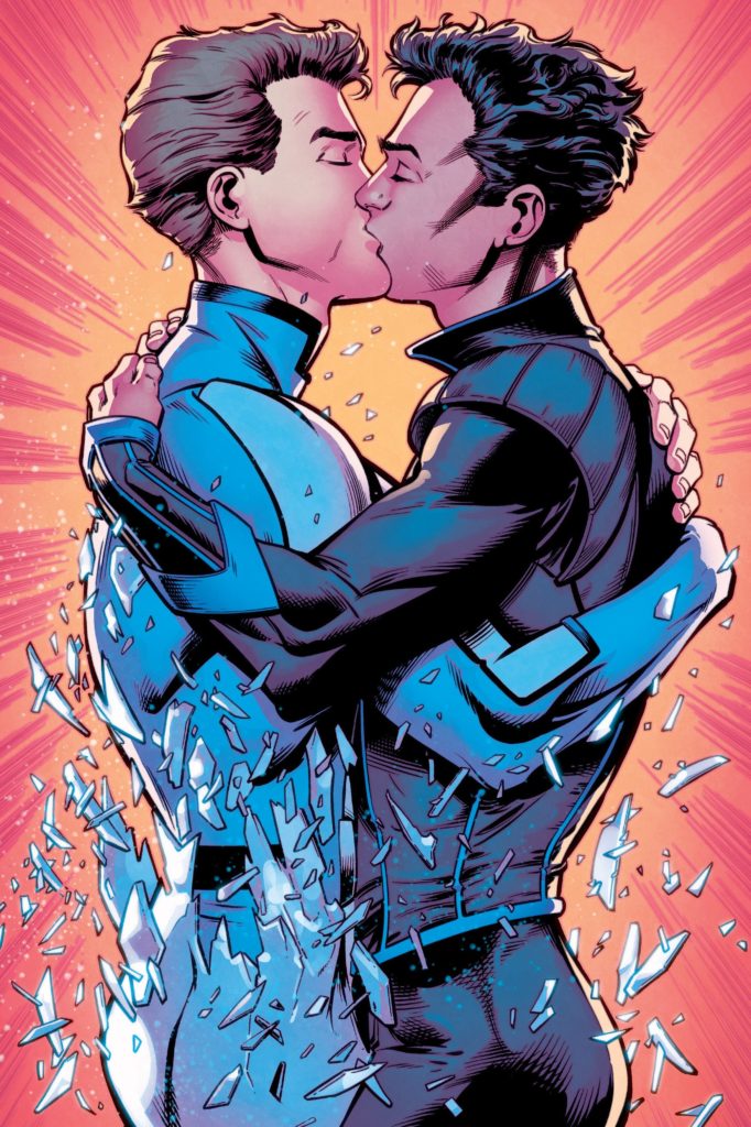 All-New X-Men Issue 17 Bobby Iceman Romeo Kiss