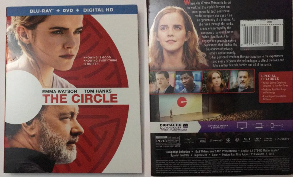 The Circle Front and Back Blu-ray Combo pack DVD review