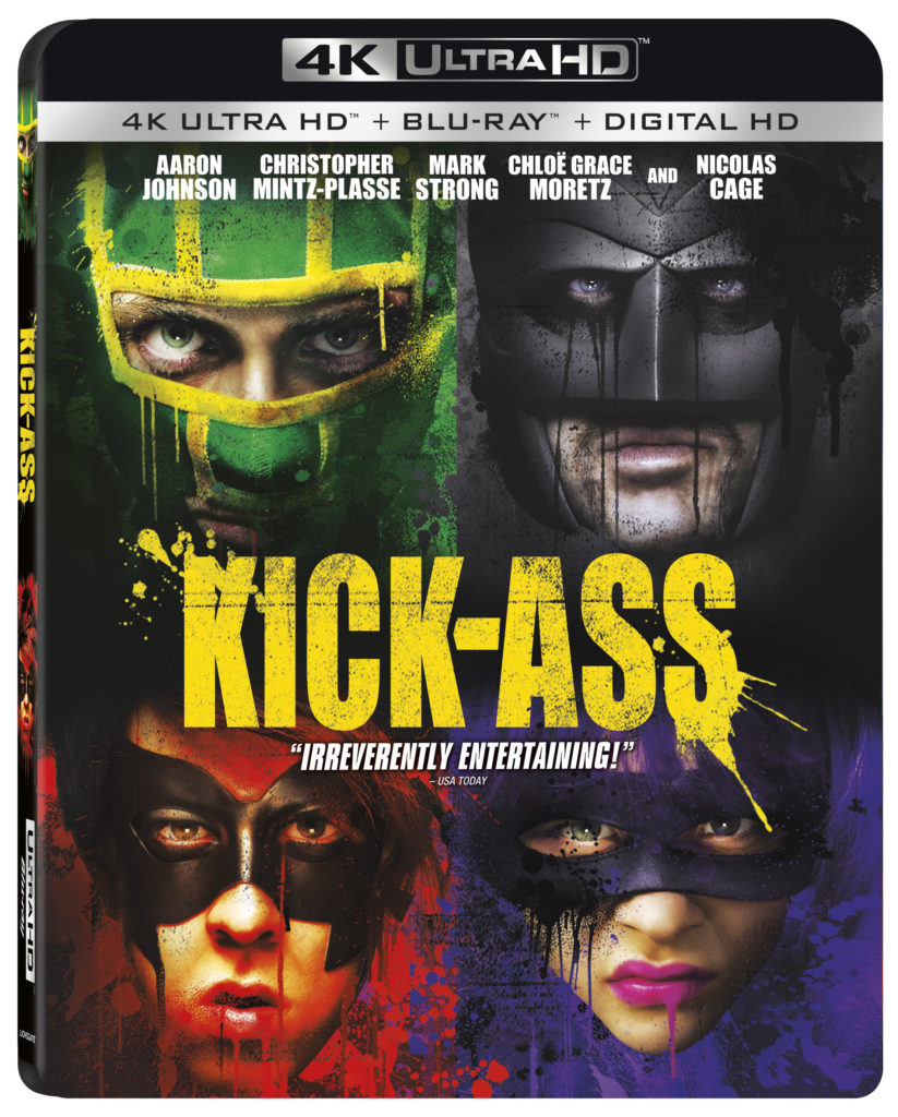 Kick-Ass Lionsgate Home Entertainment 4K Ultra HD combo pack Blu-ray