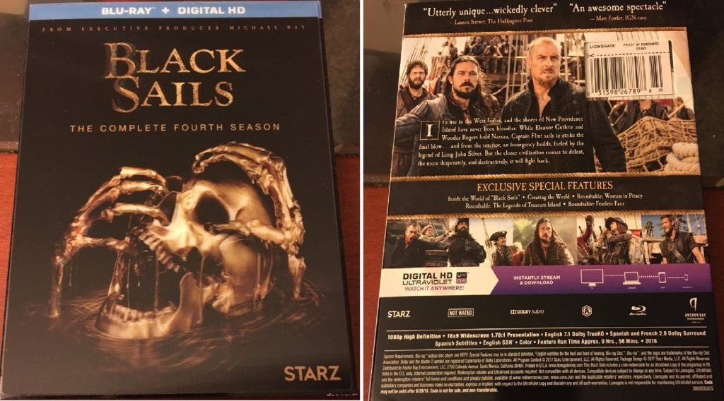 Black Sails Season 4 Blu-ray review DVD