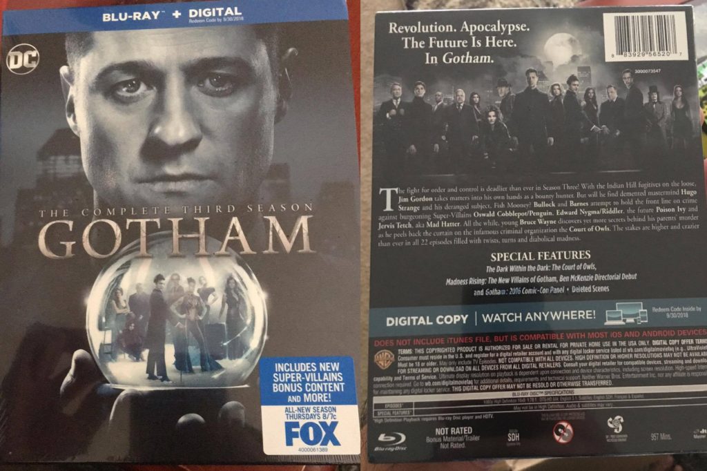 Gotham Season 3 Blu-ray review Warner Bros Home Entertainment