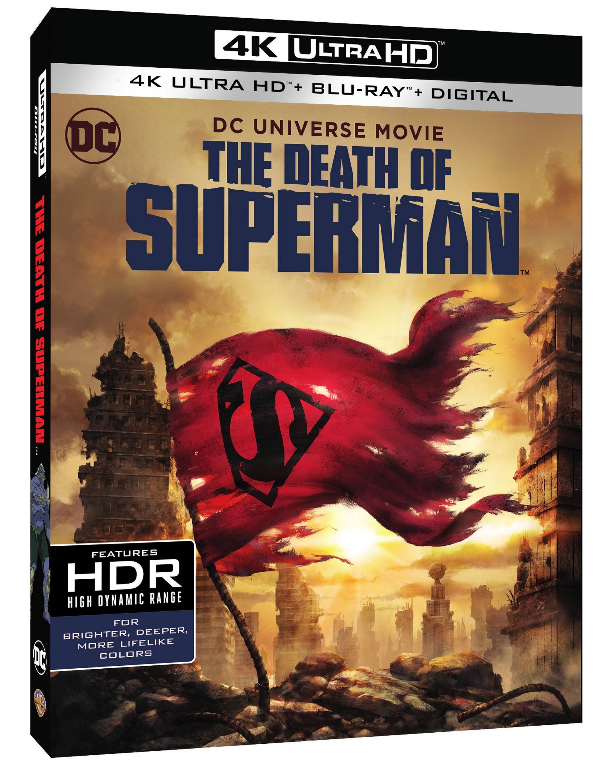 The Death of Superman 4K Ultra HD Blu-ray Digital DVD Warner Bros release