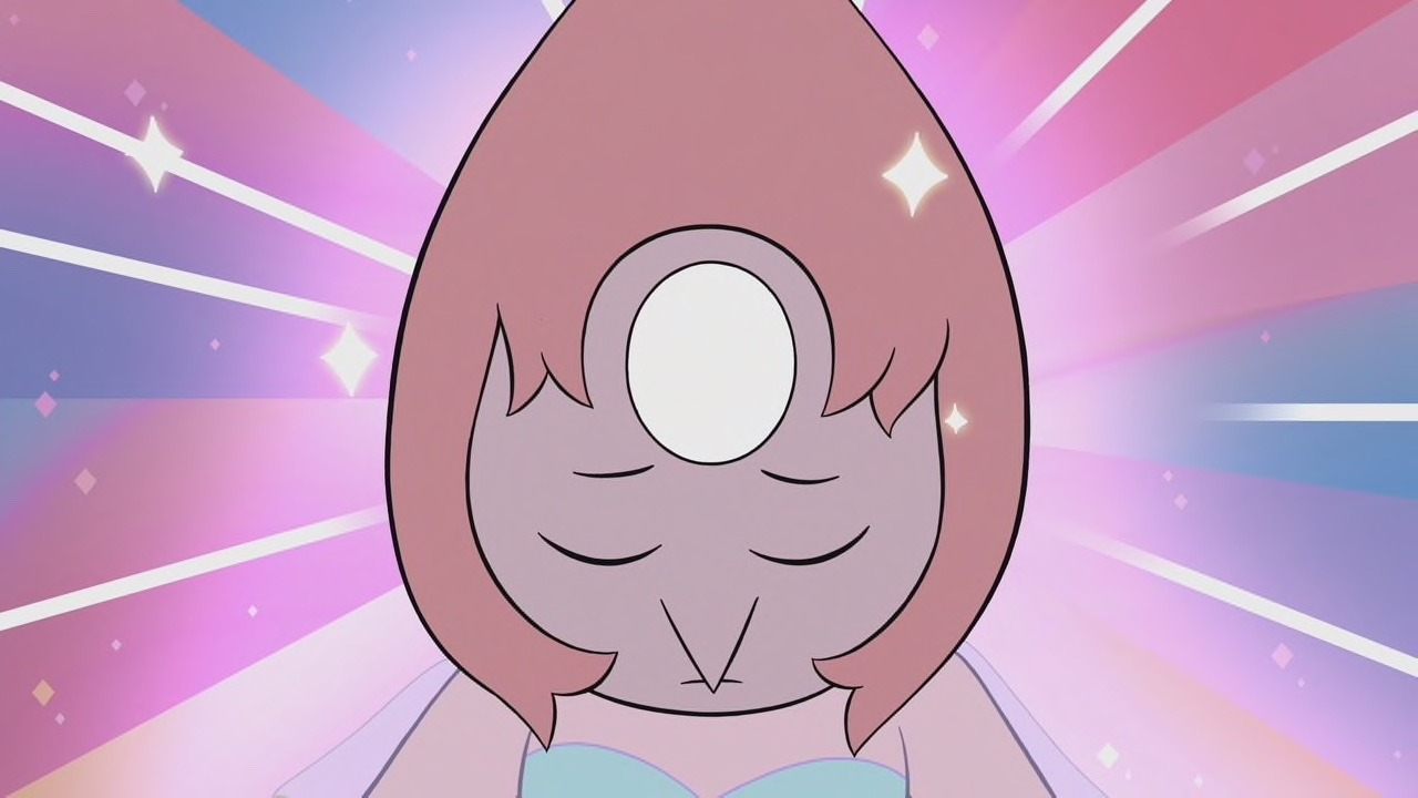 a single pale rose pearl