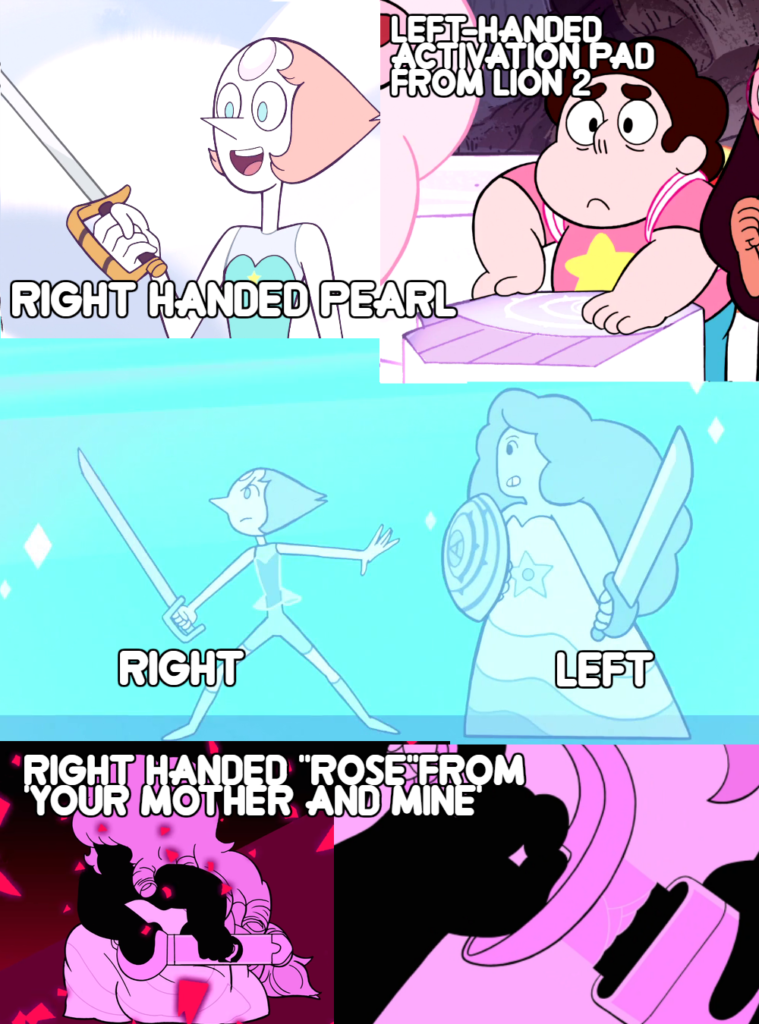pink diamond pearlrose pearl right handed rose quartz left handed