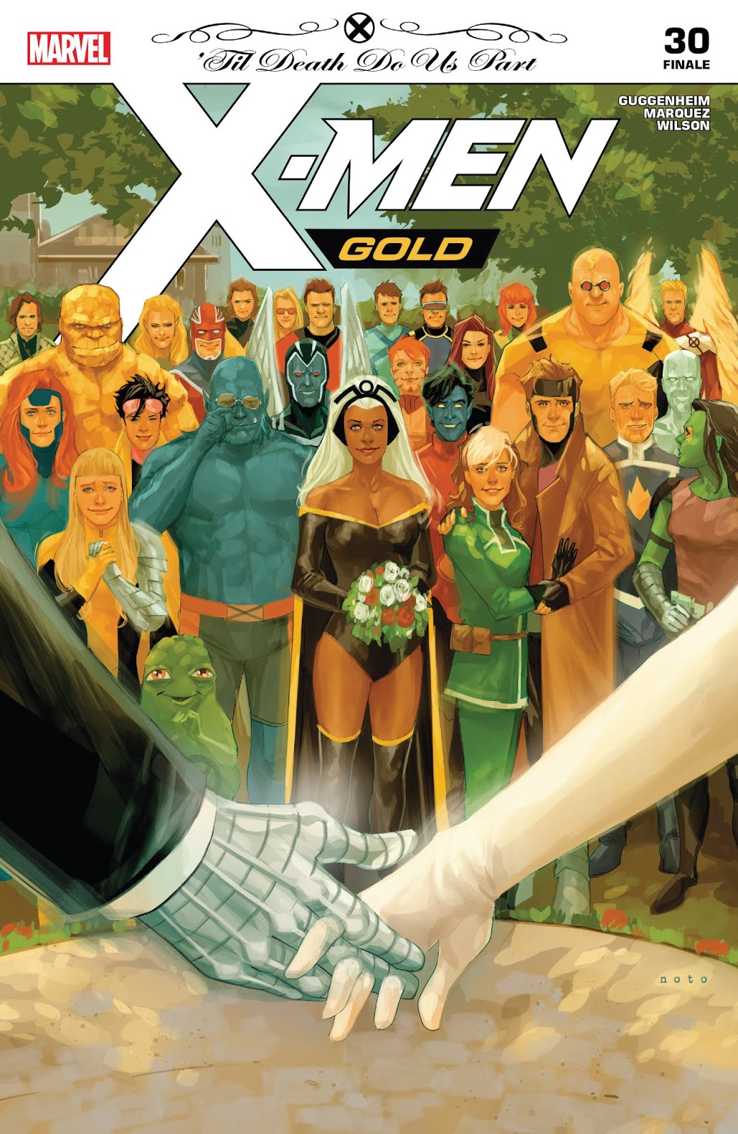 X-Men Gold Issue 30 Rogue and Gambit wedding