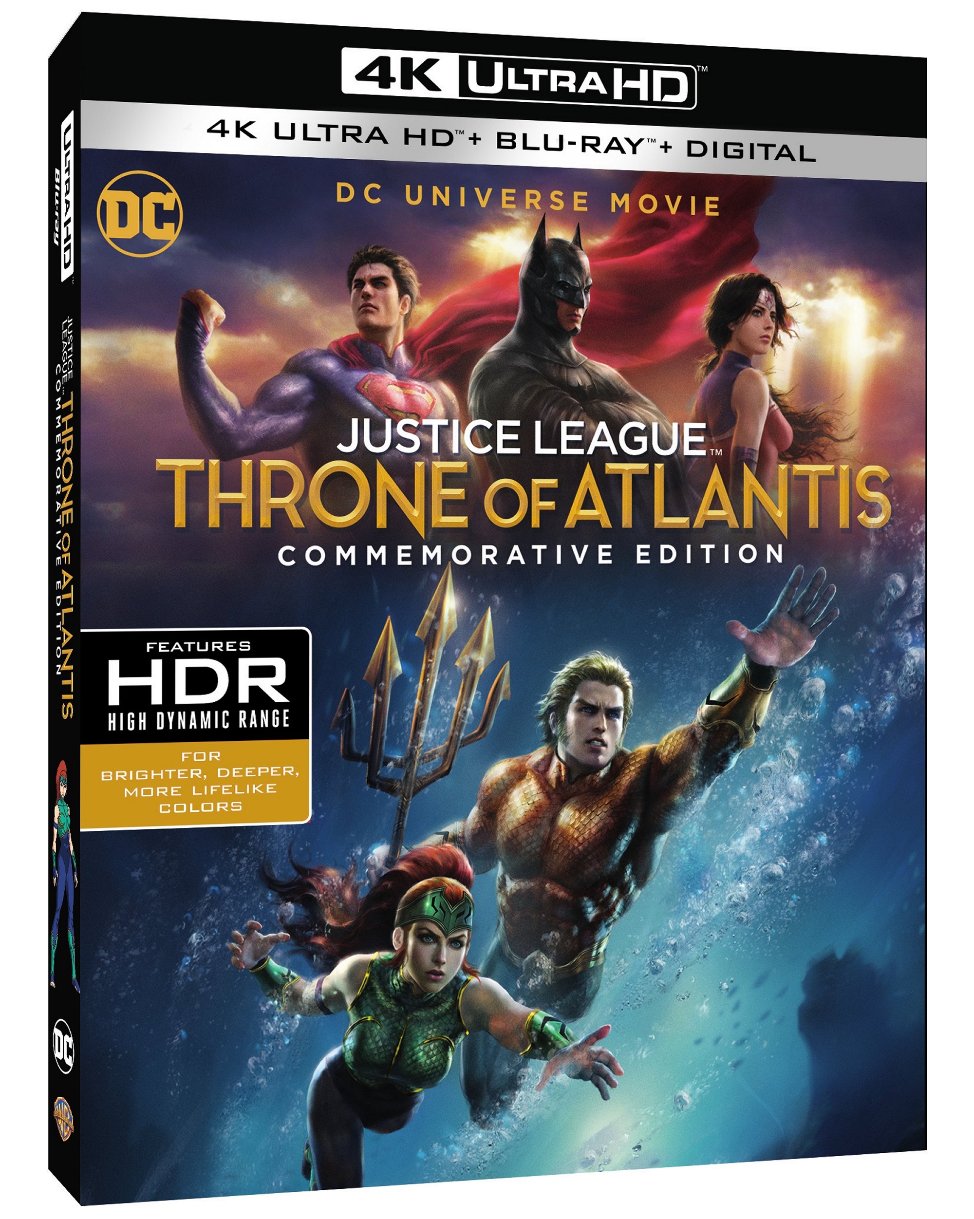 Justice League Throne of Atlantis 4K Blu-ray release