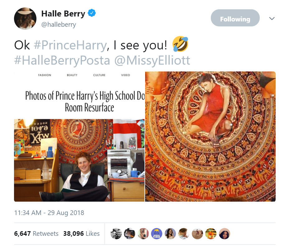 Hally Berry Prince Harry Dorm room