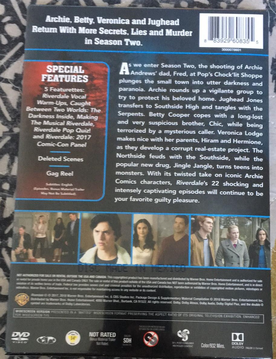 Riverdale Season 2 DVD - The Geekiary