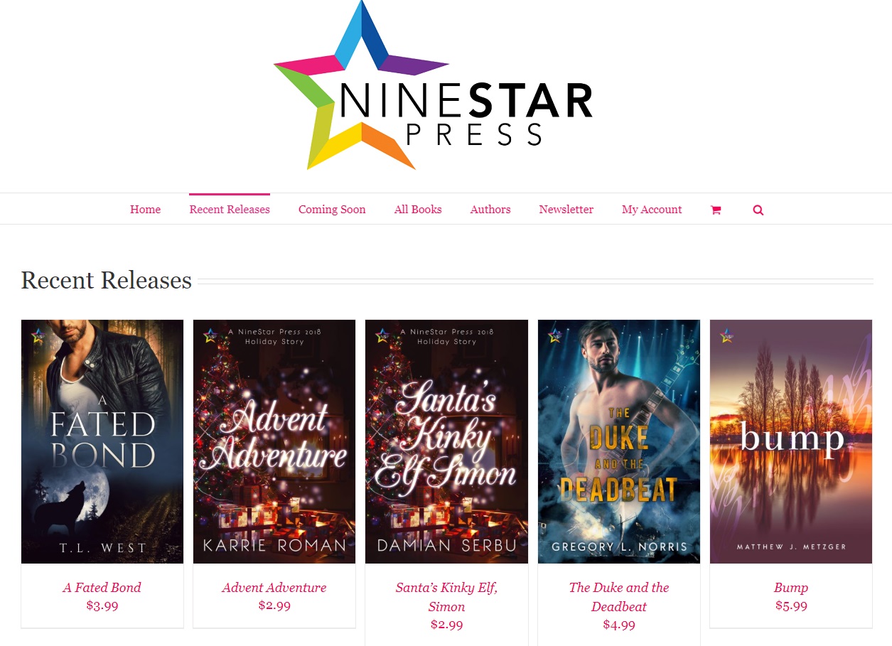 NineStar Press November 5 2018 books A Fated Bond