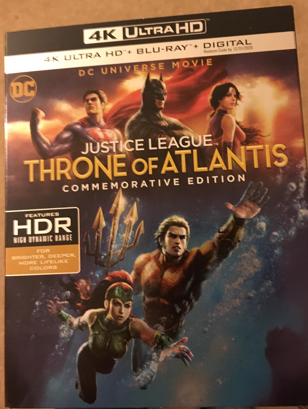 Justice League Throne of Atlantis Commemorative Edition 4K Ultra HD Blu-ray review