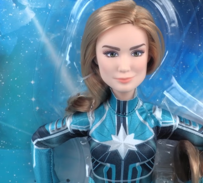 Captain Marvel with helmet Hasbro doll
