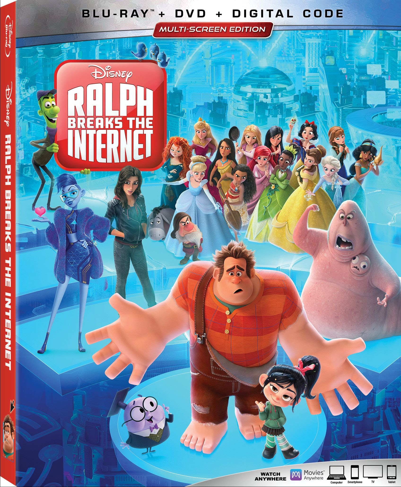 Ralph Breaks the Internet Blu-ray DVD 4k Digital Release disney
