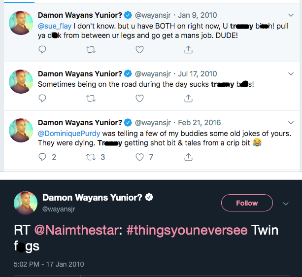 Damon Wayans Jr Tweets apology