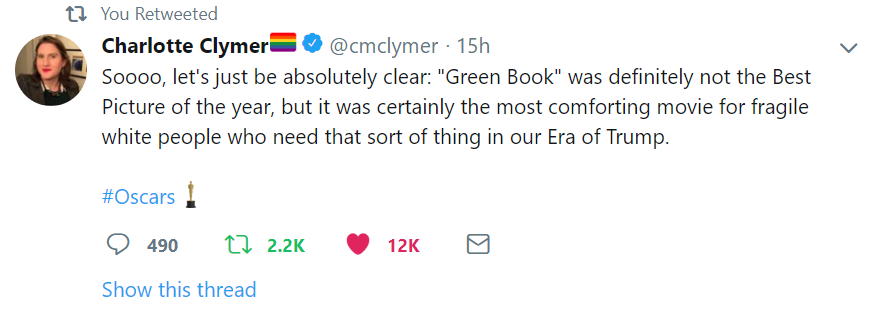 Oscars 2019 Green Book win