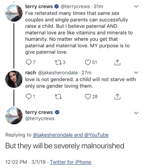 Terry Crews Tweet malnourished