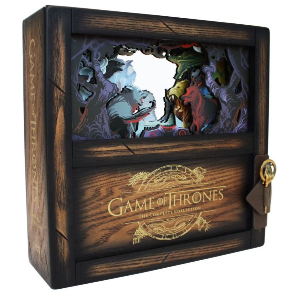 game of thrones the complete collection wooden shadow box