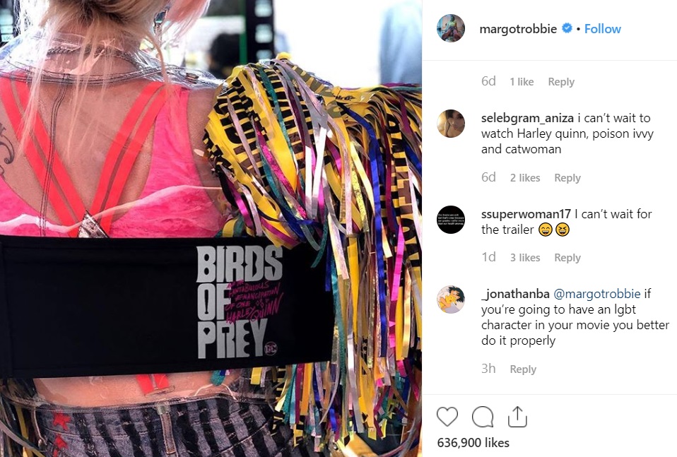 Birds of Prey Margot Robbie queer LGBTQIA character