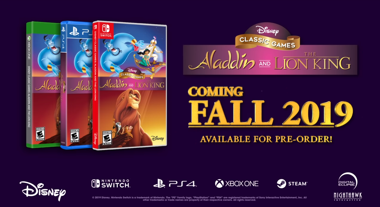 Aladdin The Lion King game Collection