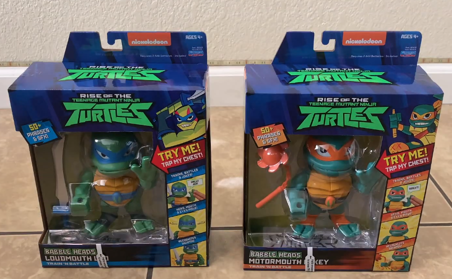 Rise of the Teenage Mutant Ninja Turtles Babble Heads review Playmates Toys