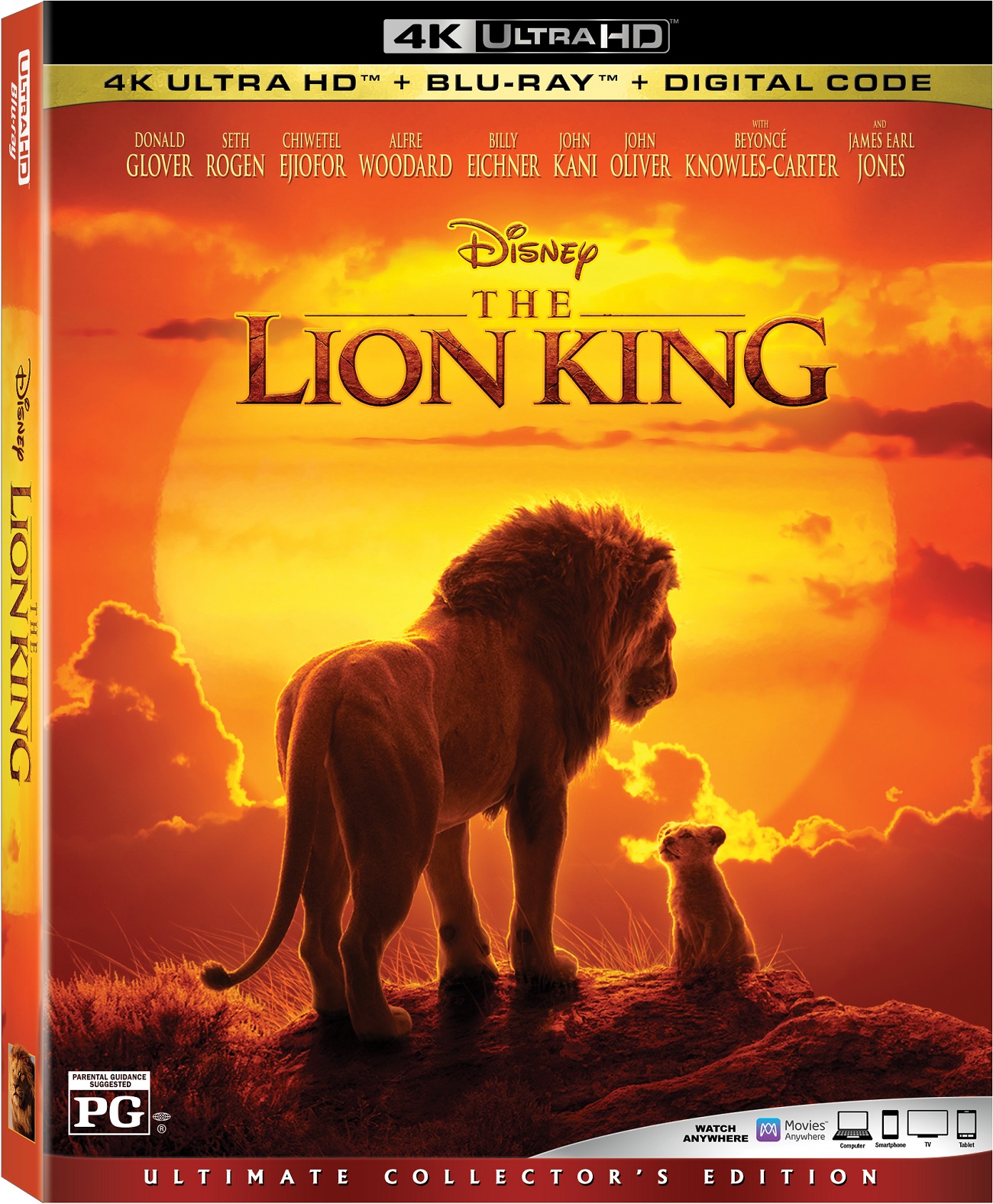 The Lion King home release Blu-ray DVD