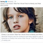Disney Live-Action Remake of 'Peter Pan' Casts Peter and Wendy!
