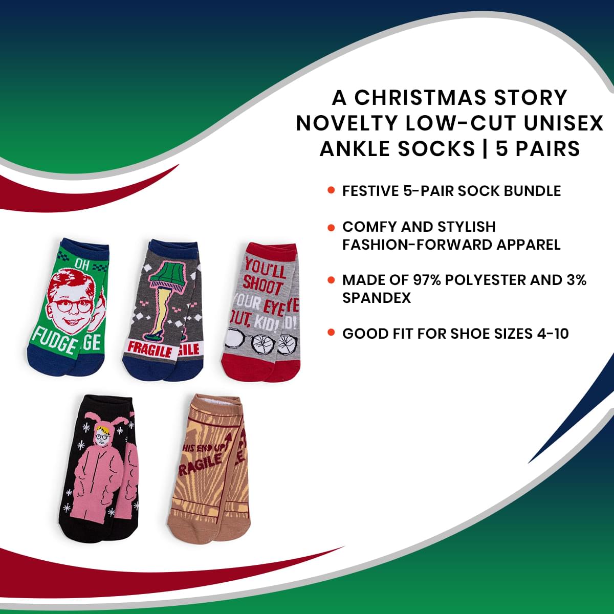 Christmas Story socks Toynk