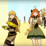 Yang, Penny, Weiss, and Blake at the end of Volume 8