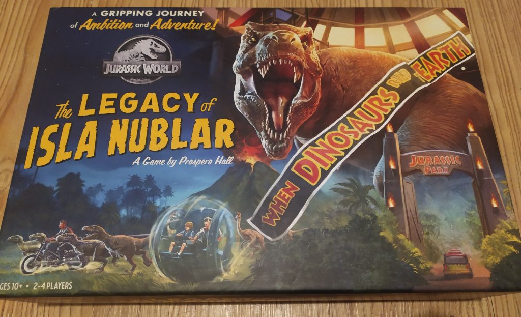 Legacy of Isla Nublar Jurassic World board game review