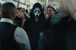 Ghostface on a train