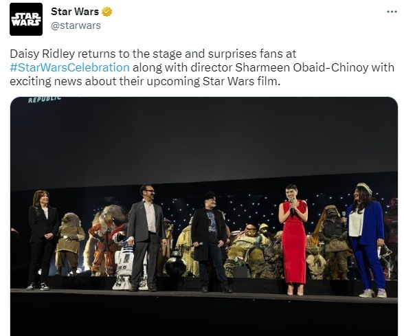 Star Wars Celebration 2023 Rey movie