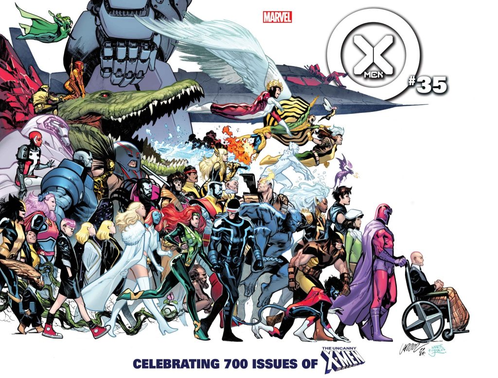X-Men Issue 35 Cover Art Pepe Larraz called out
