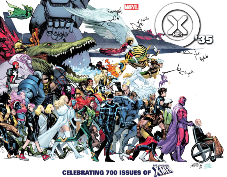 X-Men Issue 35 Edited Cover Pepe Larraz