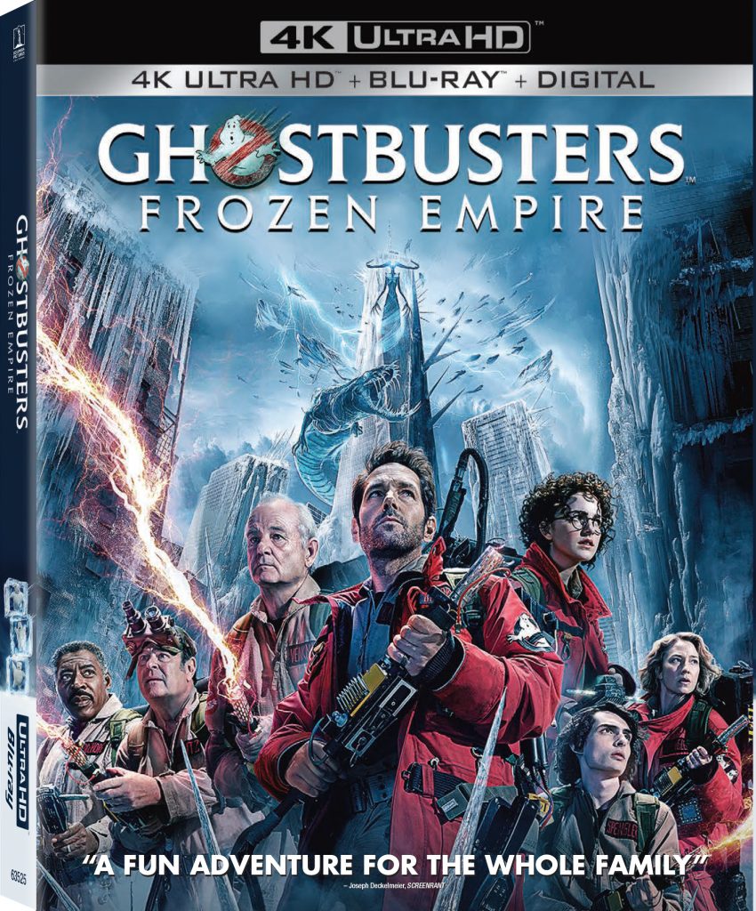 Ghostbusters Frozen Empire 4K UHD Blu-ray DVD release June 25, 2024
