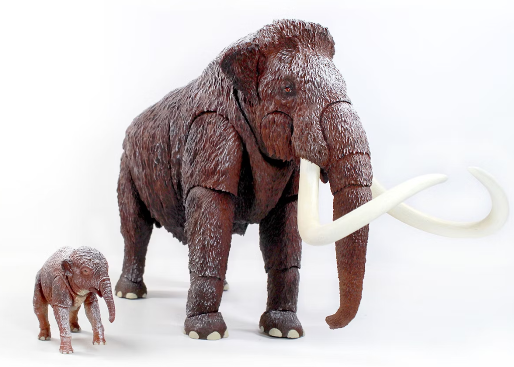 Adult Wooly Mammoth and baby wooly mammoth Creative Beast Studio