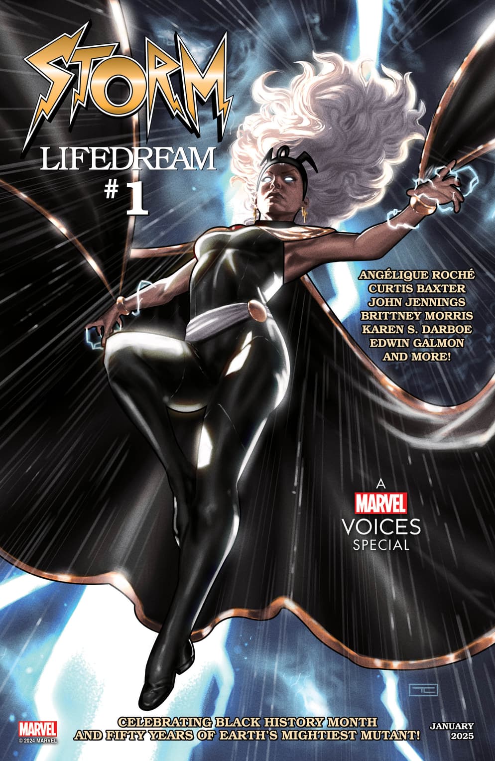 Ororo Munroe OneShot “Storm Lifedream” Issue 1 Gets January 2025