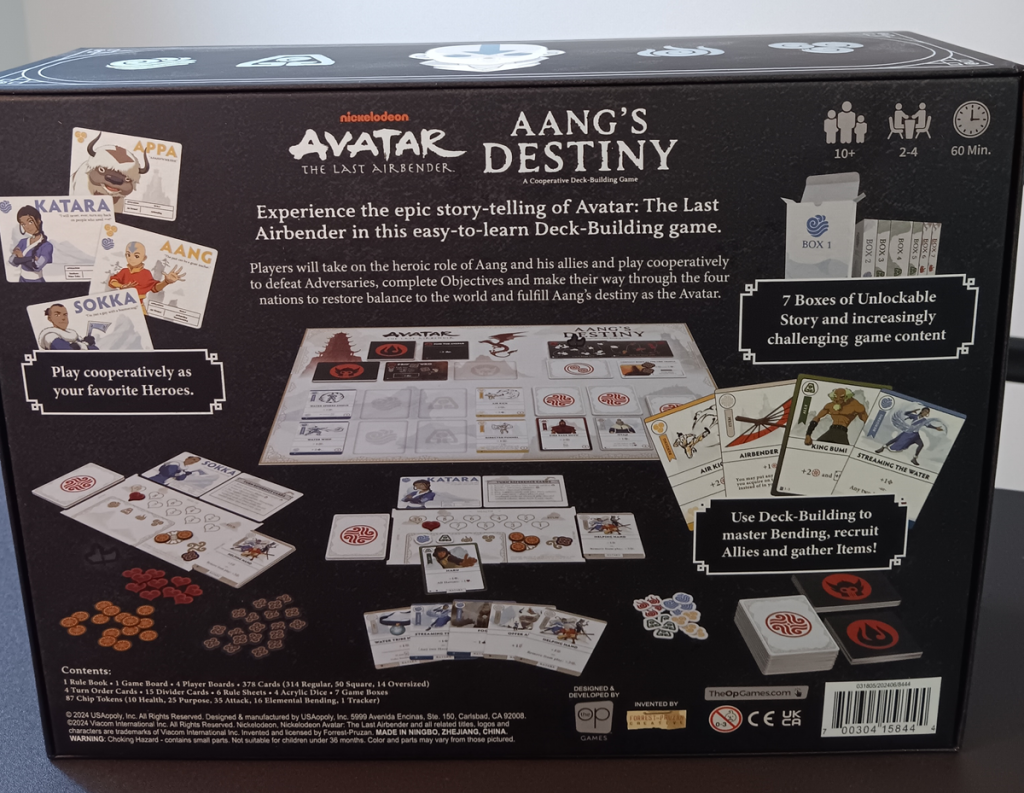 Avatar the Last Airbender Aang's Destiny boardgame review