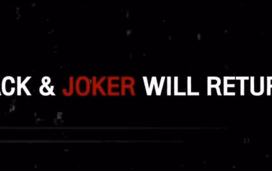 Stylized font that reads "Jack & Joker will return".