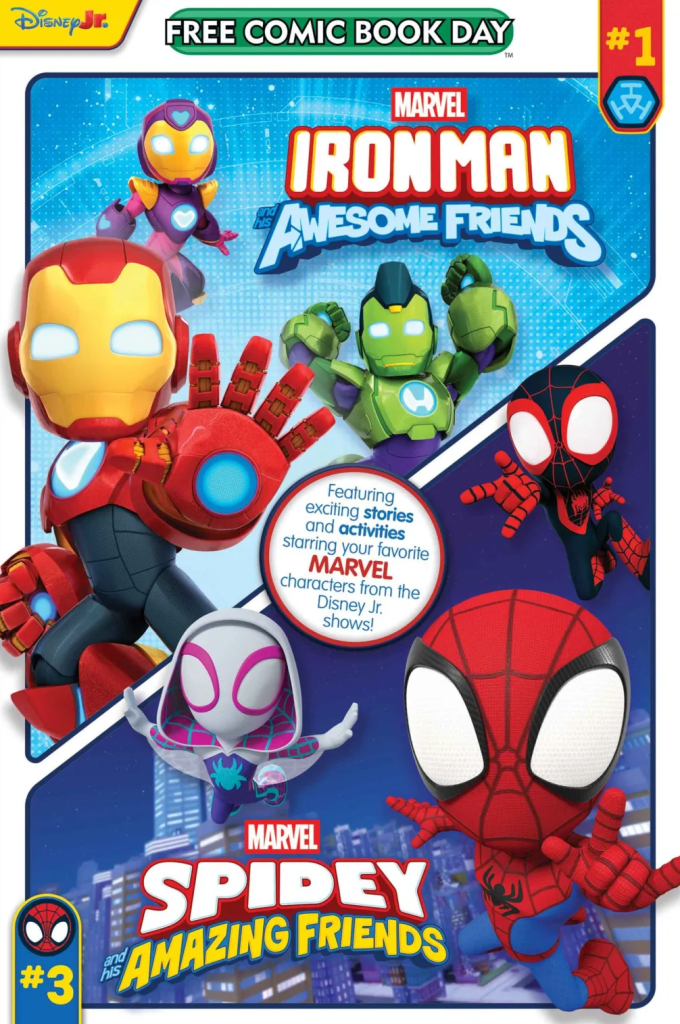 Iron-Man Spider-Man and Amazing Friends for Free Comic Book Day 2025