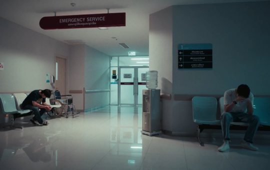 Day and Night sit in the hospital, in separate hallways.