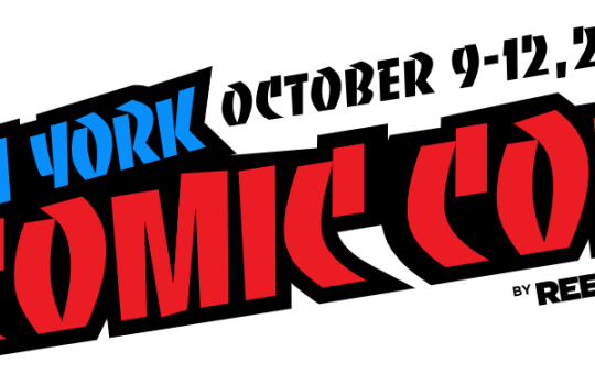 New York Comic Con text logo, with dates October 9-12 2025.