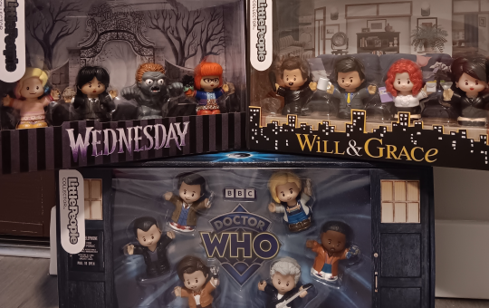 Fisher-Price Little People Collector Series Wednesday, Dr. Who, and Will and Grace review