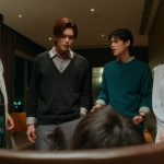 Tim, Pai, North, and Nana confront Yu, who has been tied to a chair in North's apartment.